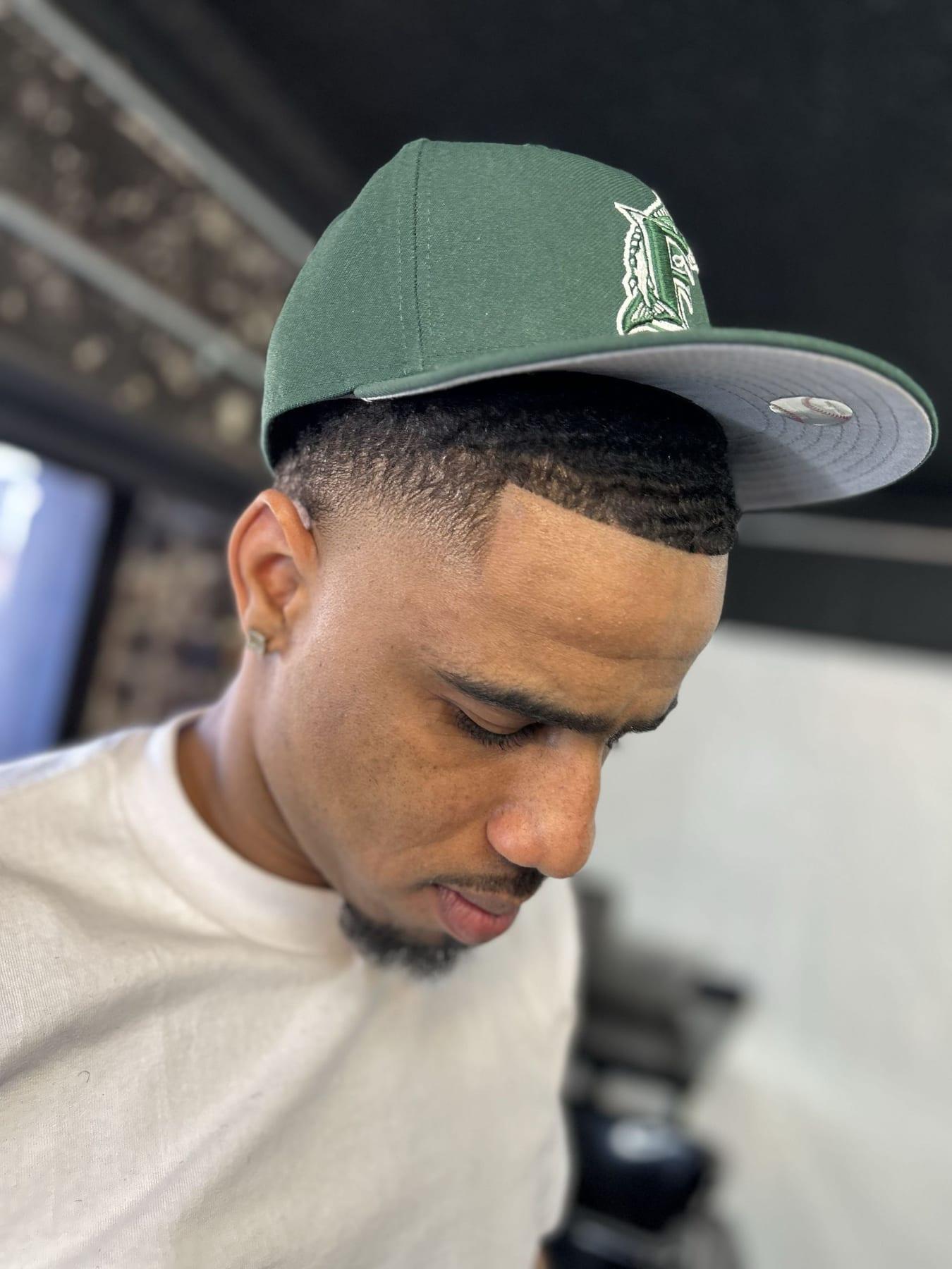 Waves and a fitted cap in the shop